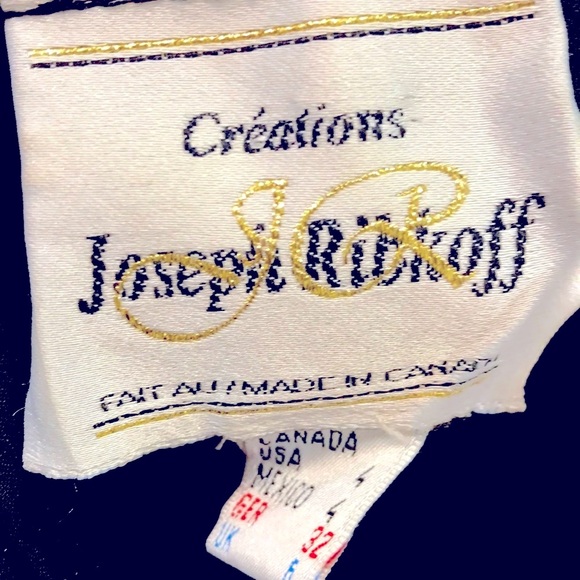 💯✅ AUTHENTIC JOSEPH RIBKOFF BLACK & GOLD JUMPSUIT - Picture 5 of 7